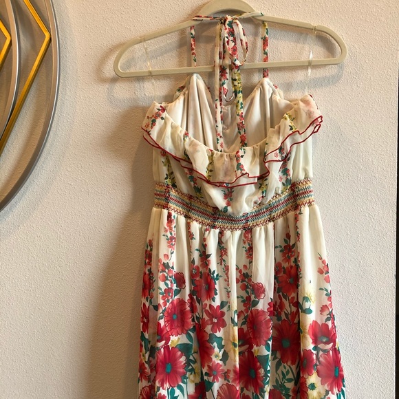 ModCloth Mind Code Multi-Color Halter Sun Dress - Picture 4 of 6